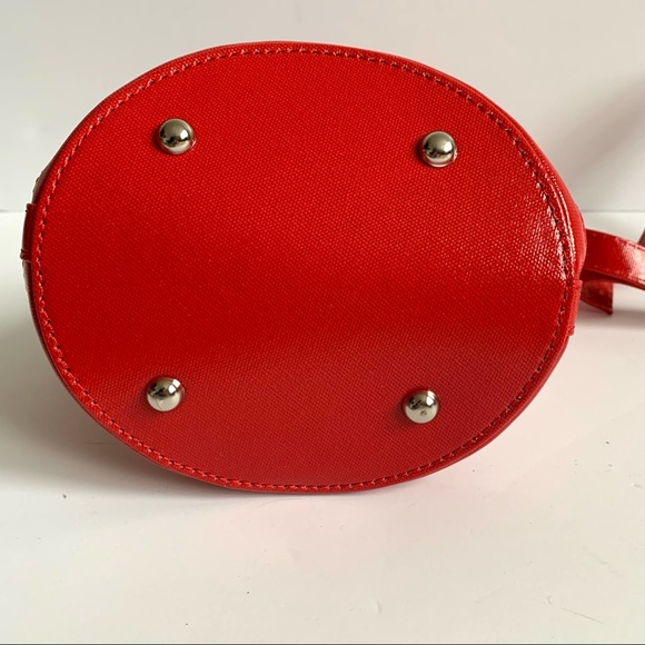 Solid & Striped The Pookie Bag Mini Tote Bag Red Mesh - Picture 12 of 15
